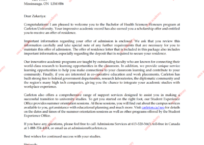 OFFER Carleton University