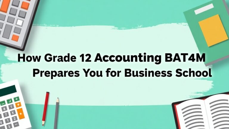 How Grade 12  Financial Accounting BAT4M Course Prepares You for Business School