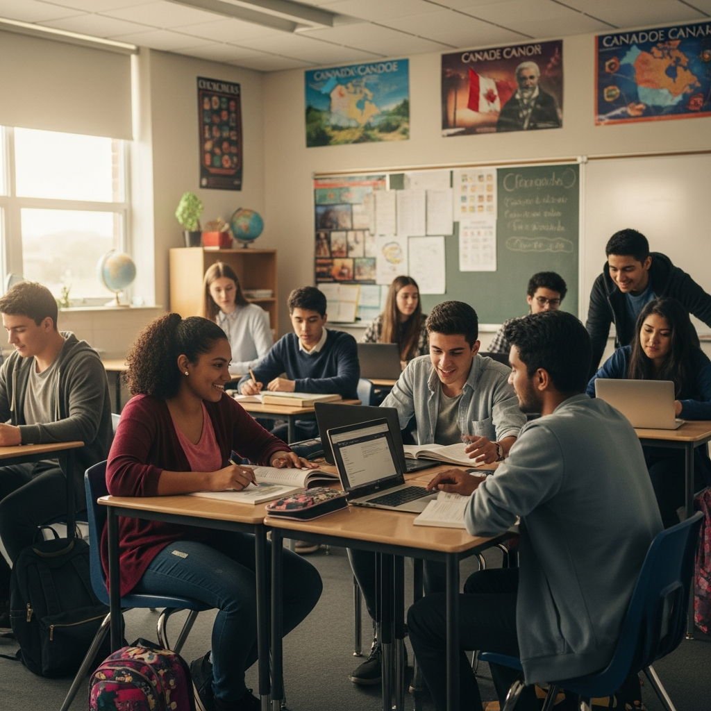 Canada Grade Levels Explained 1 Canadian classroom with diverse students