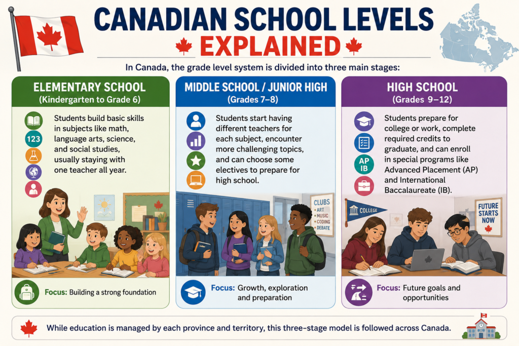 Canada School Grade Levels Explained: Complete Age-by-Grade Chart (2026 Update) 1 canadian school system grades and ages