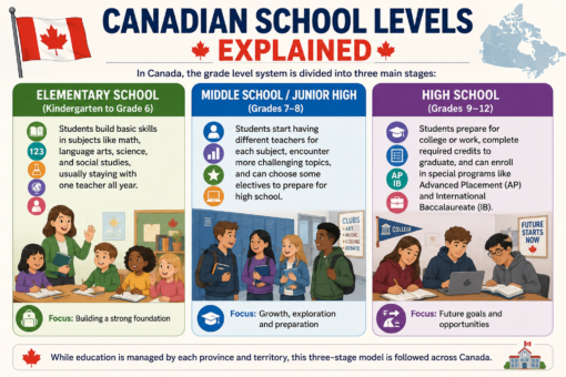 Niveaux scolaires du Canada 2026 : Tableau complet de correspondance ...