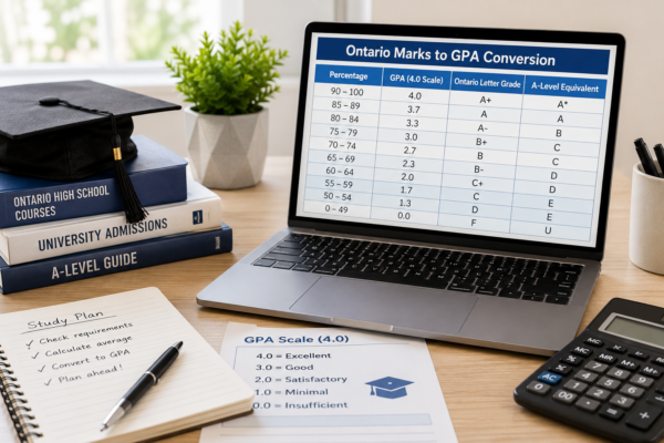 Ontario Marks to GPA Conversion