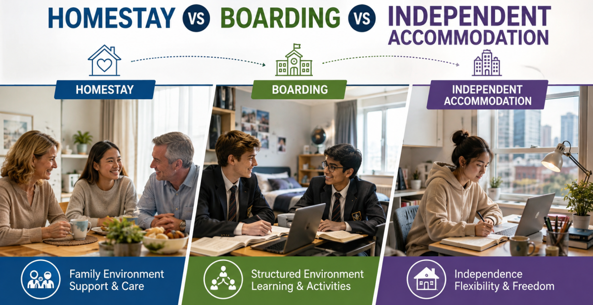 Alojamiento en casas de familia vs. pensión vs. alojamiento independiente: