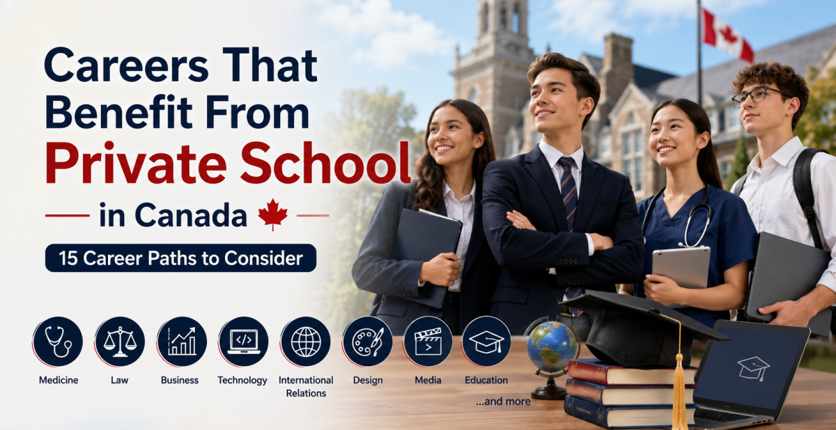 Carreras profesionales que se benefician de la educación en colegios privados en Canadá