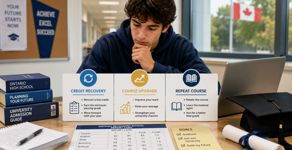 Credit Recovery vs Course Upgrade vs Repeating a Course
