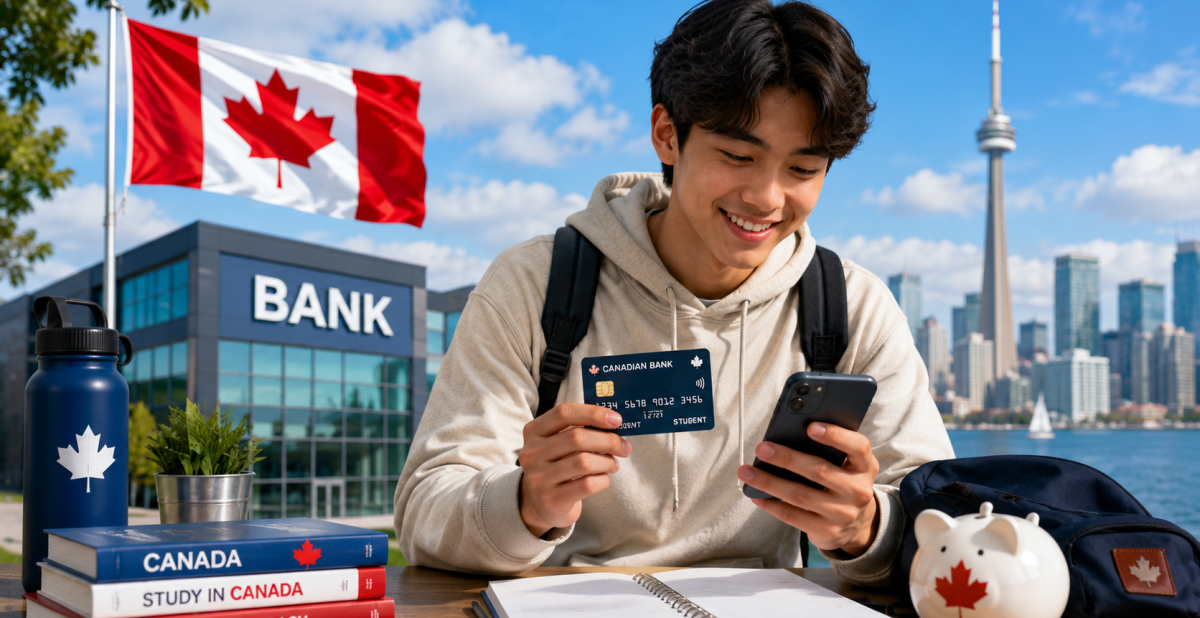 best bank account for international high school students in Canada